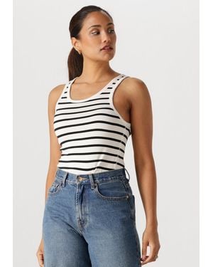 WITHBLACK Damen Tops & T-Shirts Wbldordi Striped Tank - Blau