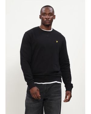 Lyle & Scott Herren Pullover & Cardigans Crew Neck Sweatshirt - Schwarz