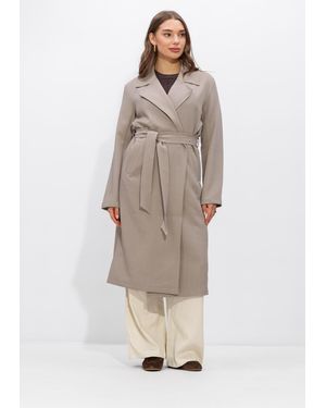 Object Damen Jacken Objmarie Retrench Coat - Natur