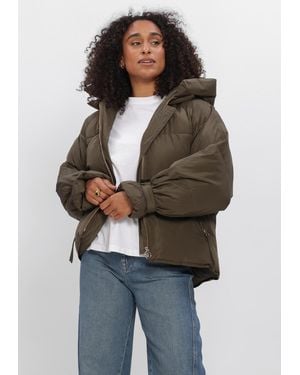 WITHBLACK Damen Jacken Wblkylie Real Down Jacket - Grün