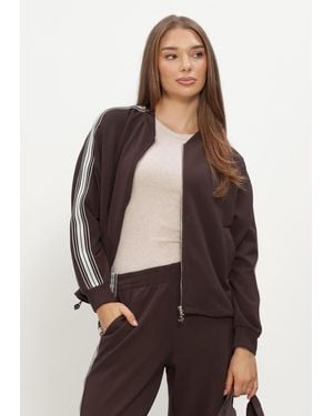 Mos Mosh Damen Jacken Mmardie Ls Zip Sweatcardigan - Braun