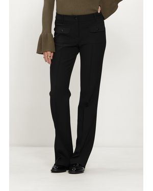 Cambio Damen Hosen Farah Pocket Long Wool Substiture Double - Schwarz