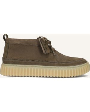 Clarks Herren Schnürschuhe Torhill Lace Hi - Schwarz