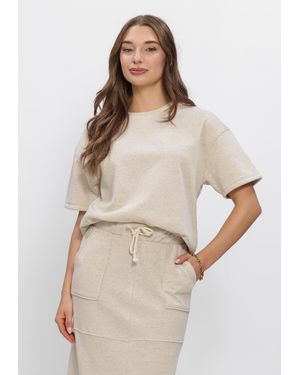 Nukus Damen Pullover & Cardigans Roos Pullover Lurex - Natur