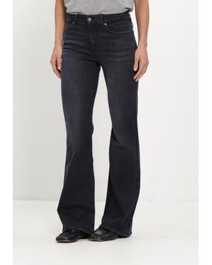 7 For All Mankind Damen Jeans The Leggy Bootcut Carbon Storm - Blau