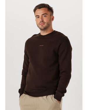 Pure Path Herren Pullover & Cardigans Regular Fit Crewneck Ls Sweaters - Schwarz