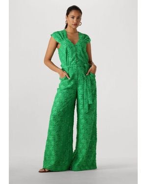 Pom Damen Jumpsuits Jumpsuit Palm Jacquard - Grün