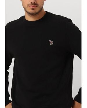 Paul Smith Sweatshirt Reg Fit Sweatshirt Zebra Herren - Schwarz