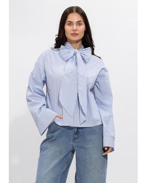 Minus Damen Blusen Msskye Shirt - Blau