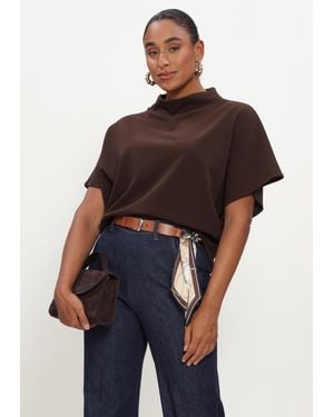 Ana Alcazar Damen Tops & T-Shirts 082204.3912 - Braun