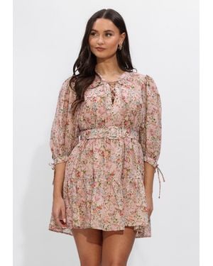 Silvian Heach Damen Kleider Short Dress Kardista - Braun