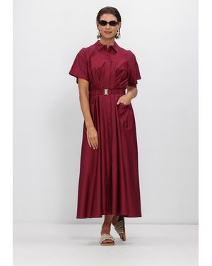 Y.A.S Damen Kleider Yassimana Ss Long Dress - Rot
