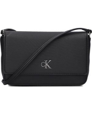 Calvin Klein Umhängetasche Minimal Monogramwallet W/strap T - Schwarz