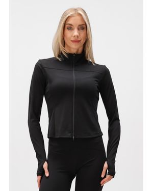 Neo Noir Damen Pullover & Cardigans Nolana Zip Blouse - Schwarz