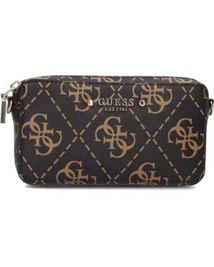 Guess Umhängetasche Rea Mini Crossbody Camera Damen - Schwarz