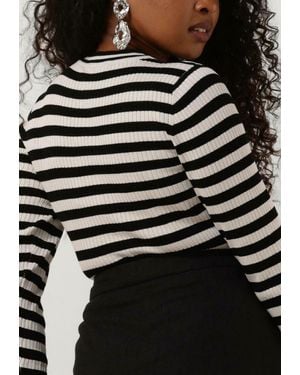 Object Objnicia L/s O-neck Knit Pullover - Schwarz