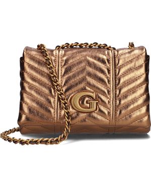 Guess Umhängetasche Lovide Mini Convertible Xbdy Flap - Mettallic