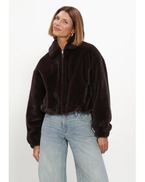 WITHBLACK Damen Jacken Wblnohr Faux Fur Jacket - Schwarz