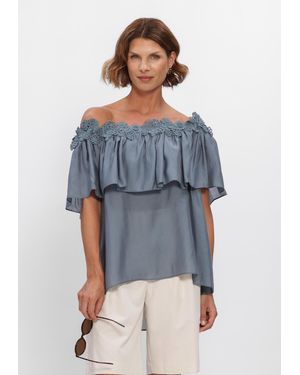 Copenhagen Muse Damen Blusen Cmmolly-Blouse - Blau
