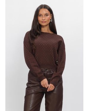 Aaiko Damen Pullover & Cardigans Saren Vis 323 - Braun