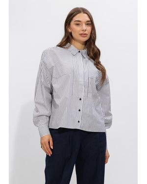 Another Label Damen Blusen Alcherree Shirt L - Grau