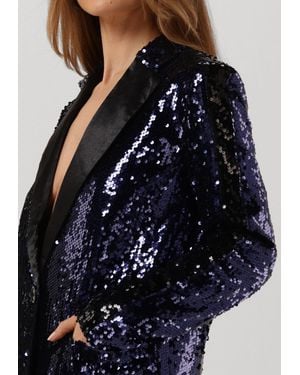 Colourful Rebel Blazer Ayla Sequins Single Breasted Boyfriend Blazer Damen - Blau