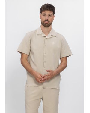 Chasin' Herren Polos & T-Shirts 62120012_Doby Structure - Natur