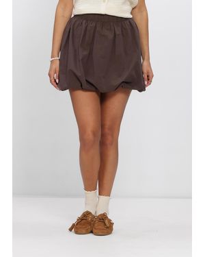 Ydence Damen Röcke Skirt Izzy - Braun