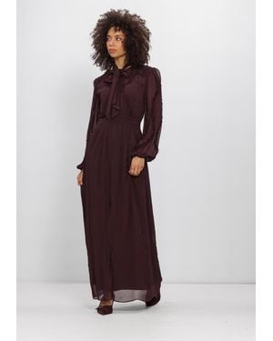 Dante6 Damen Kleider Lasorinn Ruffle Detail Maxi Dress - Lila