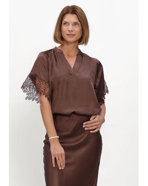 Bruuns Bazaar Damen Tops & T-Shirts Korthalsiabbwiny Blouse - Braun