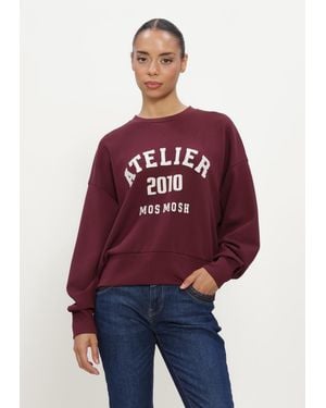 Mos Mosh Damen Pullover & Cardigans Mmnima O-Ls Sweatshirt - Rot