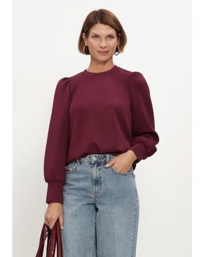 Object Damen Pullover & Cardigans Objandrea Re L/S O-Neck Top - Rot