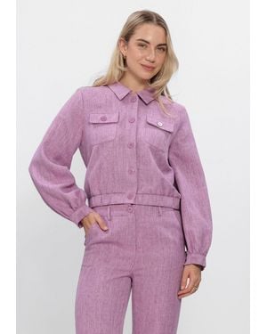 Ydence Damen Jacken Jacket Jinte - Lila