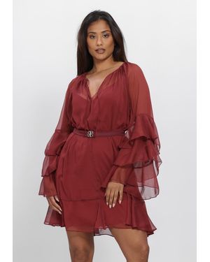 Dante6 Damen Kleider Solstice Boho Chiffon Short Dress - Rot