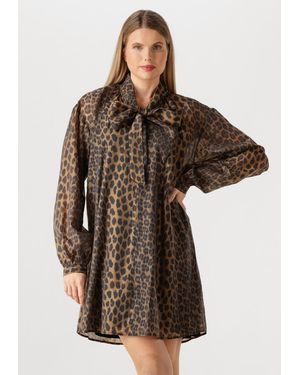 Dante6 Damen Kleider Leigh Leopard Dress - Braun