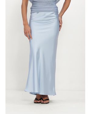 Neo Noir Damen Röcke Vicky Heavy Sateen Skirt - Blau