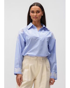 Bruuns Bazaar Damen Blusen Mesquitebbkaloe Blouse - Blau