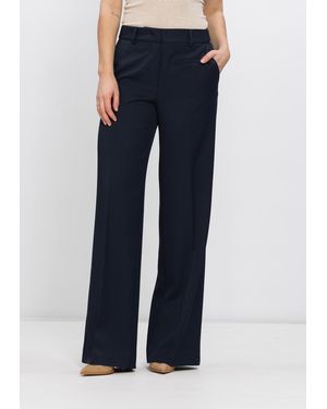 Haute L'Amitié Damen Hosen Premiere Plain Tall Pant - Blau