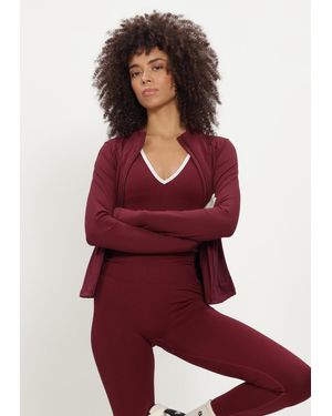 Aim'n Damen Pullover & Cardigans Sense Zip Jacket - Rot