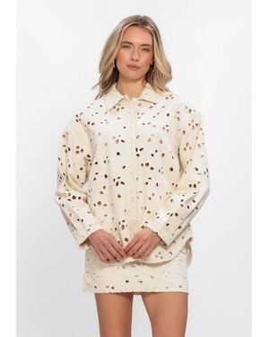 EDITED Damen Blusen Anisha Shirt - Natur