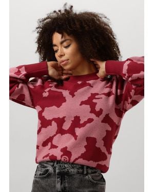 Pom Damen Pullover & Cardigans Camo - Rot