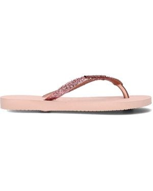 Havaianas Zehentrenner Slim Glitter Ii Mädchen - Schwarz