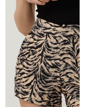 Alix The Label Kurze Hose Ladies Woven Tiger Shorts - Schwarz