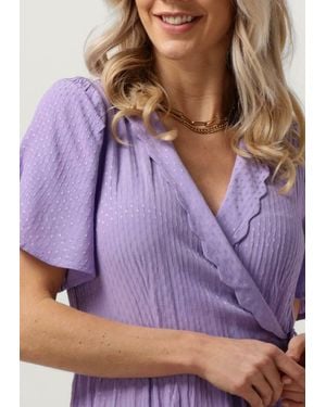 Y.A.S Maxikleid Yasscula Ss Ankle Wrap Dress S - Lila