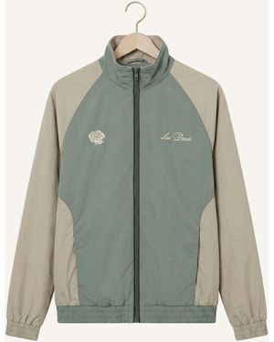 Les Deux Jungen Jacken Shiny Crisp Track Jacket - Grün