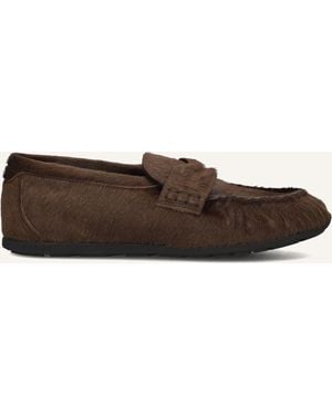 Nubikk Damen Loafer Riley Mio Pony - Schwarz