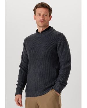 Dstrezzed Herren Pullover & Cardigans Crew Ribknit - Blau