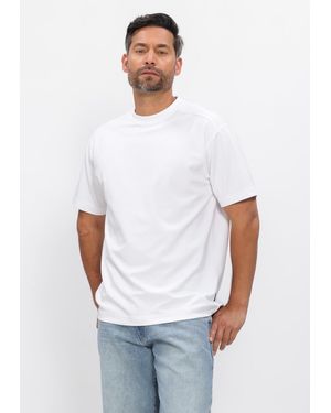Genti Herren Polos & T-Shirts T-Shirt Ss 1227 - Weiß