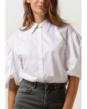 SELECTED Bluse Slfrobyn 24 Puff Sleeve Shirt B - Weiß