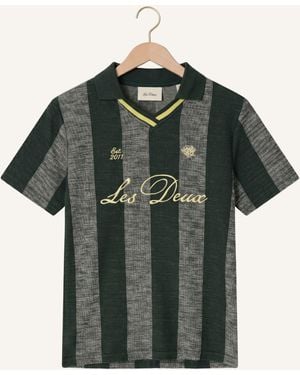 Les Deux Jungen Pullover & Cardigans Jacquard Football Jersey - Grün
